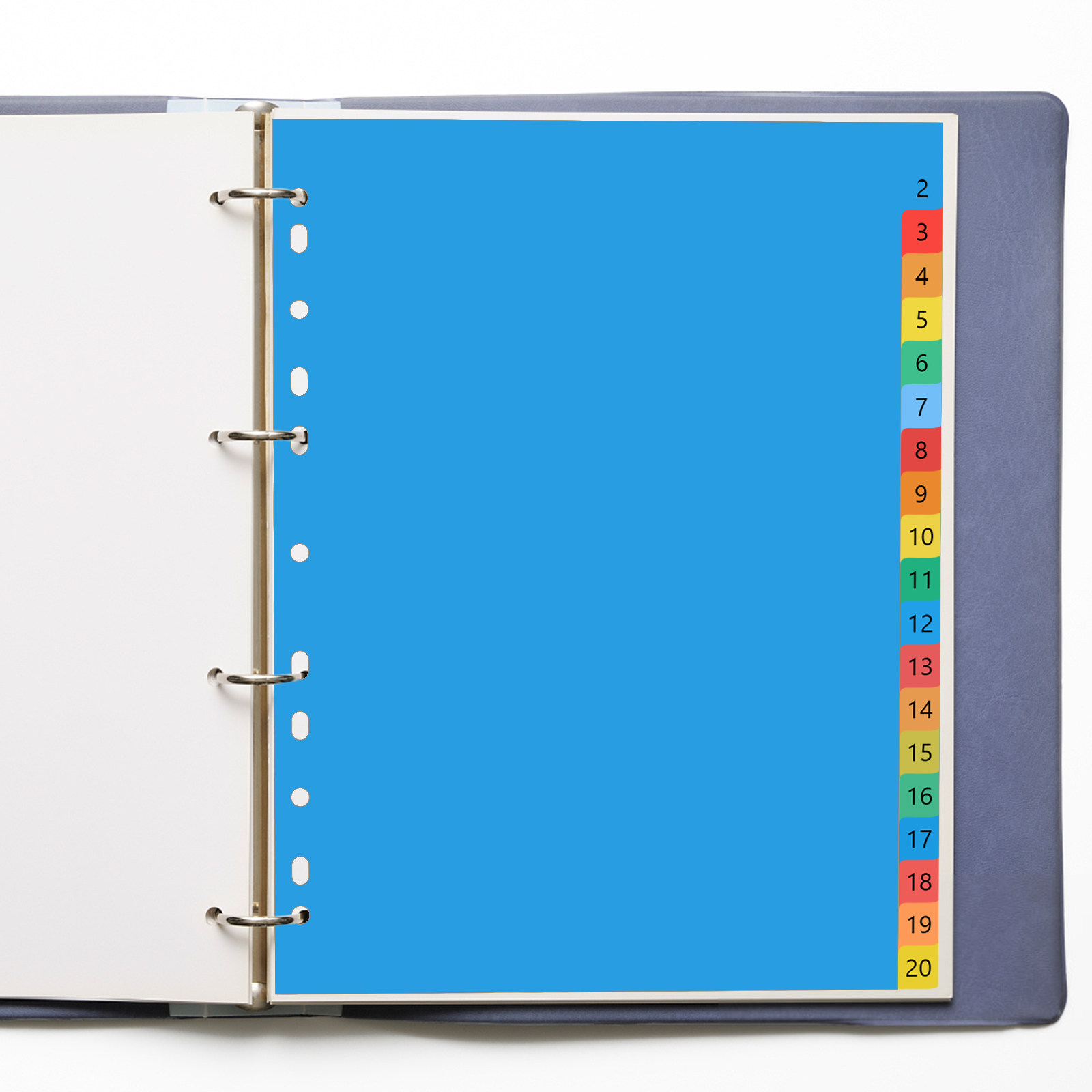 20 Pages A4 Colorful Plastic T - огляд і ціна Tab Divider A4