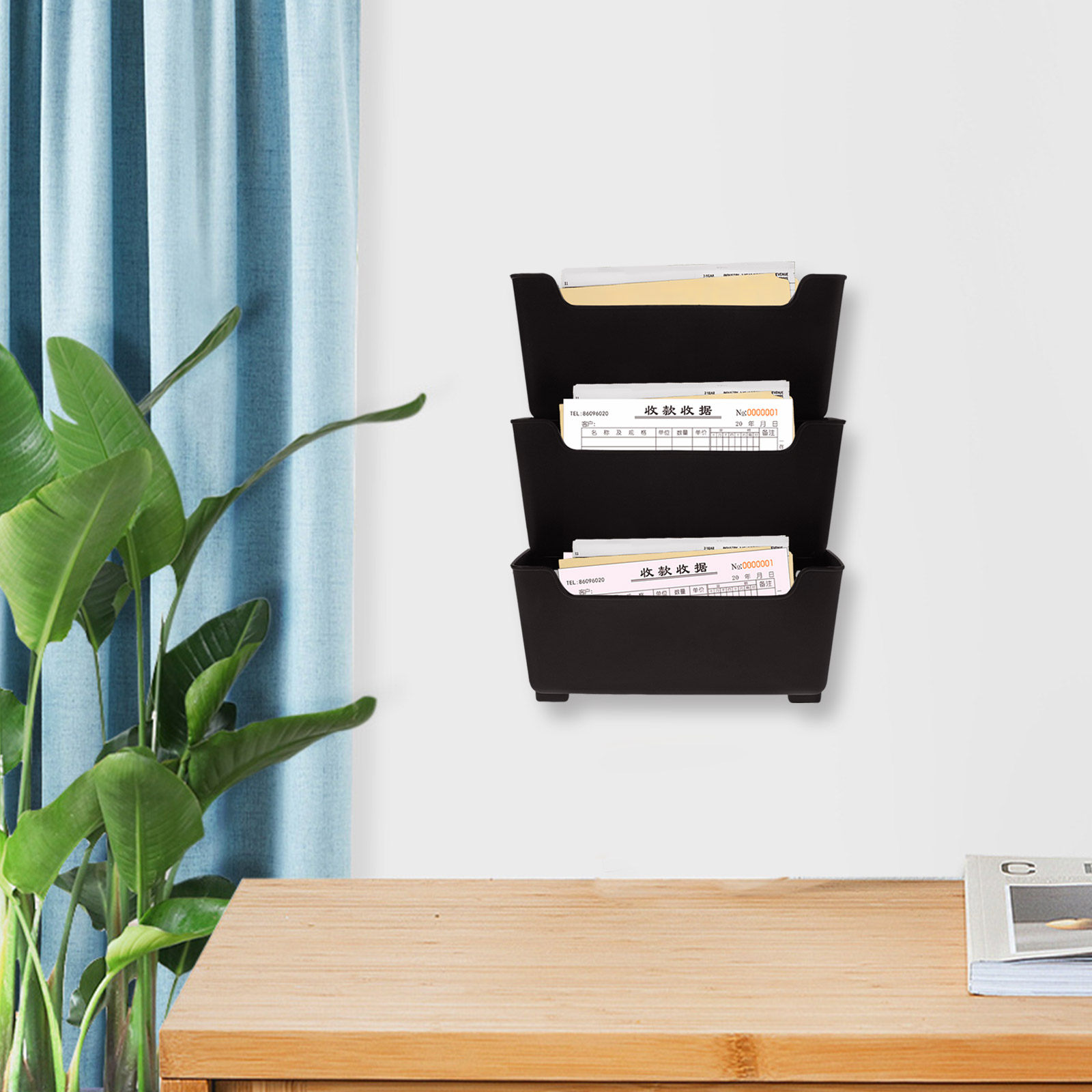 1Set Wall File Organizer Trans - огляд і ціна Magazine Holder Rack