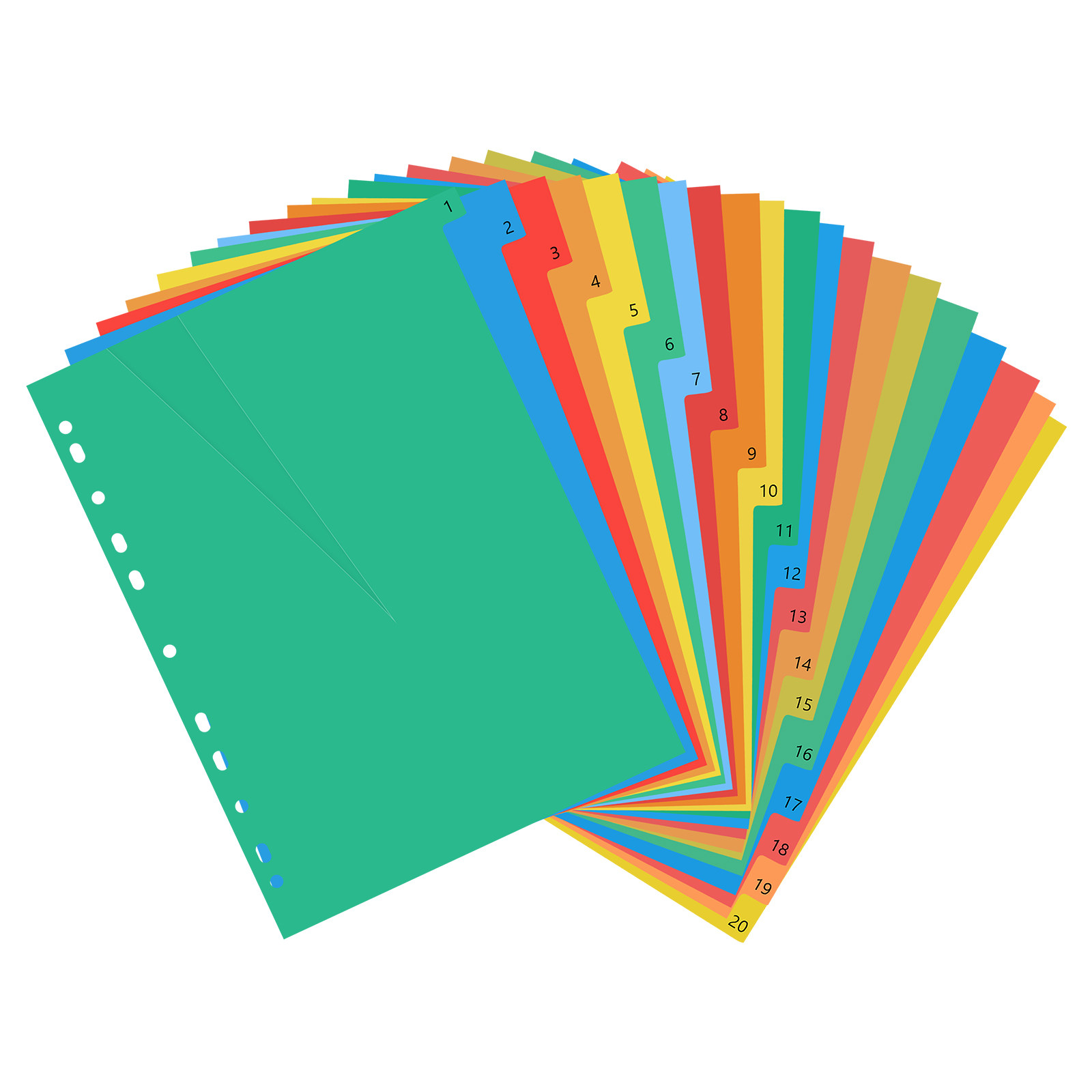 20 Pages A4 Size Color Coded P - огляд і ціна Tab Divider A4