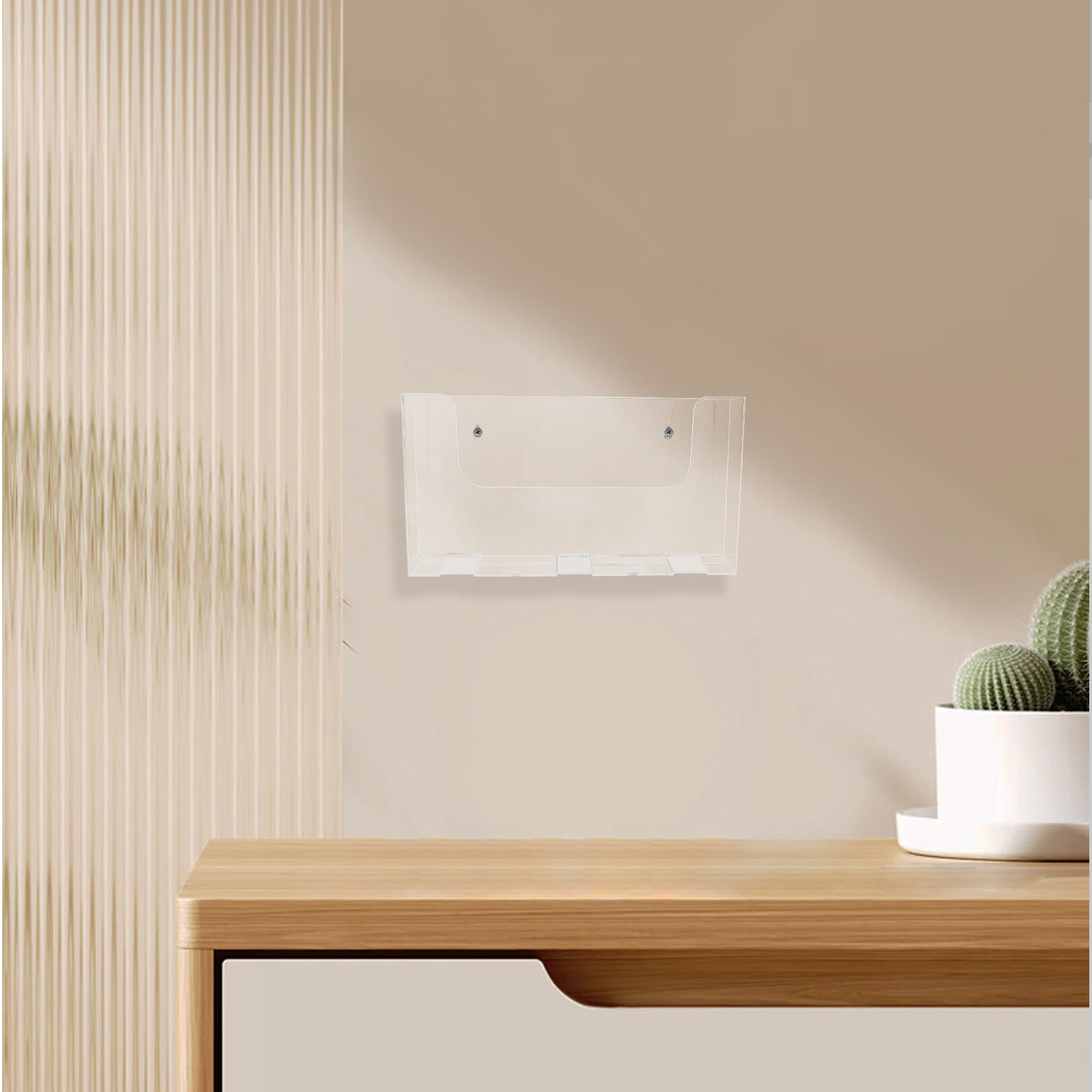 2Pcs Acrylic Wall File Holders - огляд і ціна Magazine Holder Rack